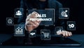 Sales Performance Dashboard with Sales Metrics, Targets, and Conversion Elide Royalty Free Stock Photo