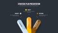 Sales Plan 3 Step Infographic Slideshow Template Royalty Free Stock Photo