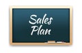 Sales Plan Word Chalkboard Royalty Free Stock Photo