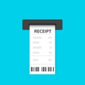 Sales printed receipt icon