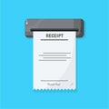 Sales printed receipt icon