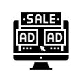 sales promotion glyph icon vector illustration Royalty Free Stock Photo