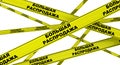 Sales promotion. Yellow warning tapes. Translation text: `big sale`