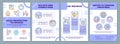 Sales prospecting techniques purple brochure template