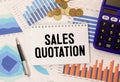 Sales quotation-text inscription on the planning form. Transaction agreement, method of business promotion.