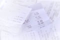 Sales receipts Royalty Free Stock Photo