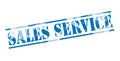 Sales service blue stamp