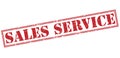 Sales service red stamp