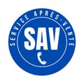 After-sales service symbol icon in France