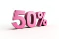 50% sales sign, AI generated