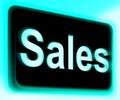 Sales Sign Shows Promotions And Deals Royalty Free Stock Photo