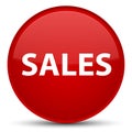 Sales special red round button Royalty Free Stock Photo