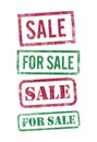 Sales stamps Royalty Free Stock Photo