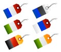 Sales tags as flags