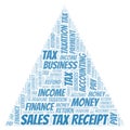 Sales Tax Receipt word cloud