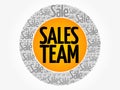 Sales Team words cloud