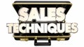 Sales Techniques Process System Advice Tips Briefcase