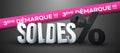 Sales Third Mark-Down in French : Soldes 3e dÃÂ©marque Royalty Free Stock Photo