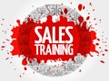 Sales Training vector words cloud Royalty Free Stock Photo