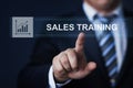 Sales Training Webinar Corporate Education Internet Business Technology Concept