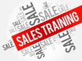 Sales Training words cloud Royalty Free Stock Photo