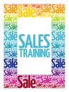 Sales Training words cloud Royalty Free Stock Photo