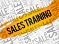 Sales Training words cloud Royalty Free Stock Photo