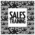 Sales Training words cloud Royalty Free Stock Photo