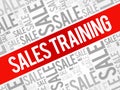 Sales Training words cloud Royalty Free Stock Photo