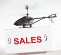 Sales up with helicopter