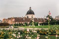 Salesianer church and Belvedere Gardens in Vienna Royalty Free Stock Photo