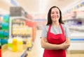 Saleswoman at the supermarket