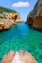 SAlgar beach Cala Rafalet in Menorca at Balearic Islands