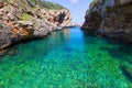 SAlgar beach Cala Rafalet in Menorca at Balearic Islands