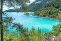 Saliara aka Marble Beach Gulf in Thassos Island, Greece Royalty Free Stock Photo