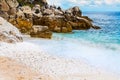 Saliara aka Marble Beach in Thassos Island, Greece Royalty Free Stock Photo