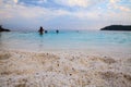 Saliara Beach, beautiful white beach in Thassos island Royalty Free Stock Photo