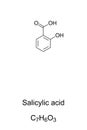 Salicylic acid, chemical structure and formula