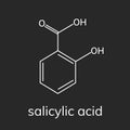 Salicylic acid vector icon Royalty Free Stock Photo