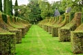 Salignac Eyvigues France - october 7 2023 : the Eyrignac manor gardens