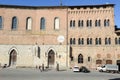 Salimbeni palace on Duomo square at Siena in Italy Royalty Free Stock Photo