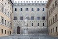 Salimbeni square. Siena Royalty Free Stock Photo