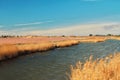 Salin of Aigues mortes, the salt makes outside of Aigues mortes city, France