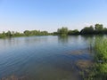 Salinac Smederevo Serbia lake Salinac in summer Royalty Free Stock Photo