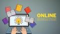 Online Education (illustration image for articles)