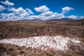 Salinas de Maras, man-made salt mines next to Cusco, Peru Royalty Free Stock Photo