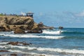 Viewpoint in La Chocolatera, a coastal marine fauna reserve. Ecuador Royalty Free Stock Photo