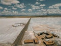 Salinas Grandes on Argentina Andes is a salt desert in the Jujuy Province Royalty Free Stock Photo