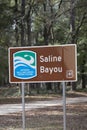 Saline Bayou Scenic River Sign