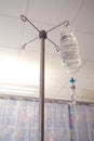 Saline drip bag Royalty Free Stock Photo